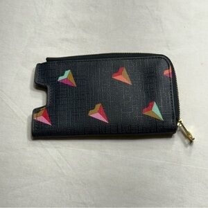 Fossil Phone Sleeve Zip Wallet Navy